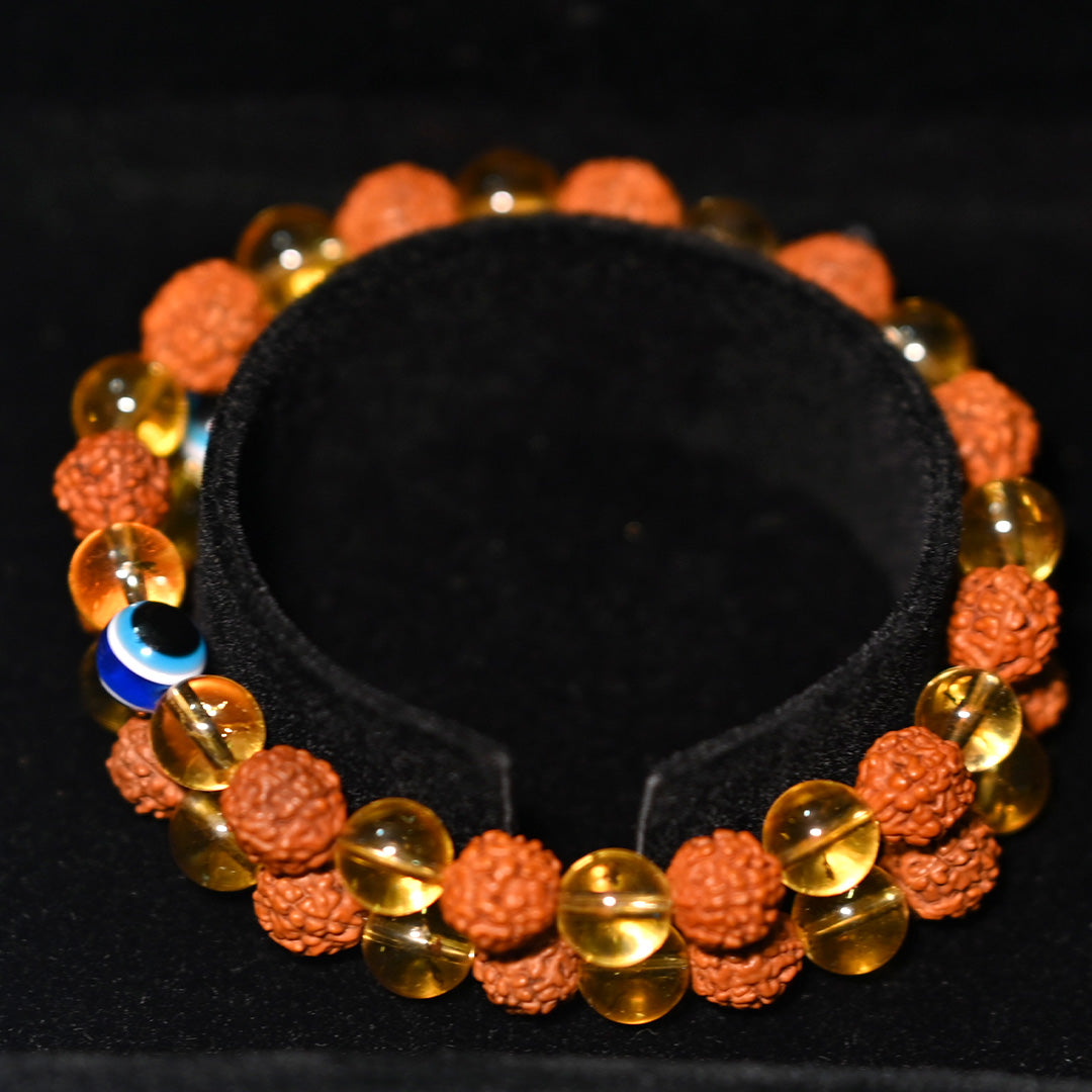 22K Yellow Gold Fancy Rudraksha Ladies Bracelet | Pachchigar Jewellers  (Ashokbhai)